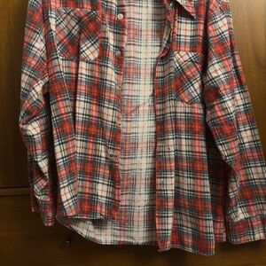 Vintage Flannel Plaid Shirt